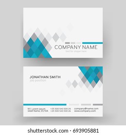 Vector Modern Creative Business Card Template. For art template design, list, front page, mockup brochure theme style, print, flyer, blank, card.