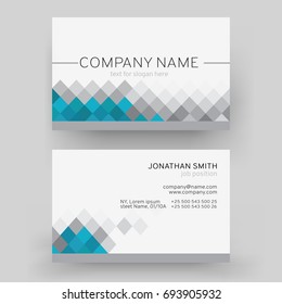 Vector Modern Creative Business Card Template. For art template design, list, front page, mockup brochure theme style, print, flyer, blank, card.