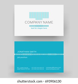 Vector Modern Creative Business Card Template. For art template design, list, front page, mockup brochure theme style, print, flyer, blank, card.