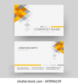 Vector Modern Creative Business Card Template. For art template design, list, front page, mockup brochure theme style, print, flyer, blank, card.