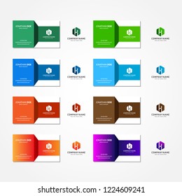 Vector Modern Creative and Clean Business Card Template - minimalist identity card