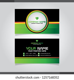 Vector modern creative and clean business card template for your company 