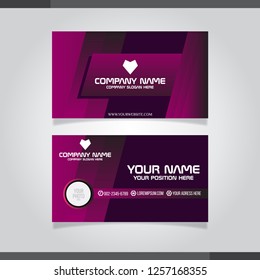Vector modern creative and clean business card template for your company 