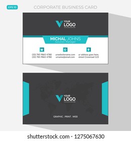 Vector Modern Creative and Clean Business Card Template - Vector
