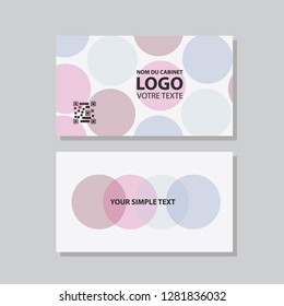 Vector modern creative and clean business card template. Flat design