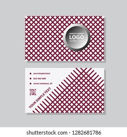 Vector modern creative and clean business card template. Flat design