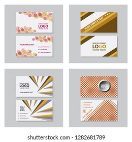 Vector modern creative and clean business card template. Flat design