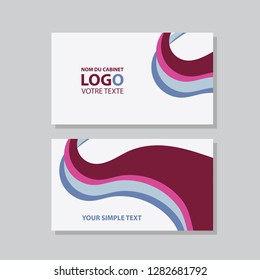 Vector modern creative and clean business card template. Flat design