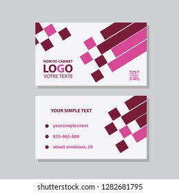 Vector modern creative and clean business card template. Flat design