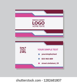 Vector modern creative and clean business card template. Flat design