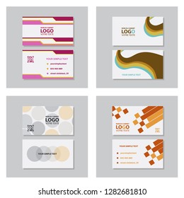 Vector modern creative and clean business card template. Flat design