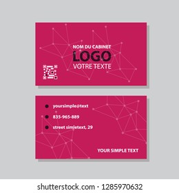vector modern creative and clean business card template. Flat design