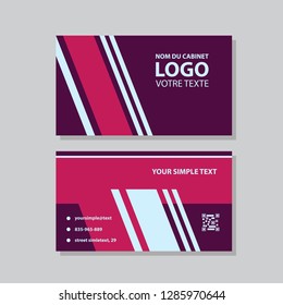 vector modern creative and clean business card template. Flat design