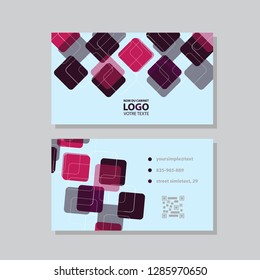 vector modern creative and clean business card template. Flat design