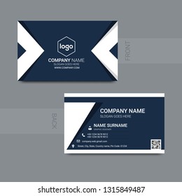 Vector modern creative and clean business card template. Flat design, and name card, Simple clean template vector design - Vector