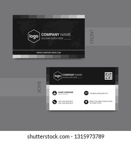 Vector modern creative and clean business card template. Flat design - Vector