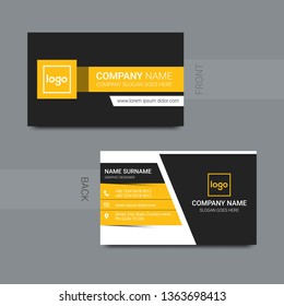 Vector modern creative and clean business card template. Flat design - Vector