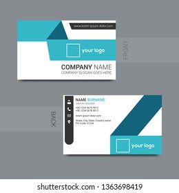 Vector modern creative and clean business card template. Flat design - Vector