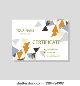 vector modern creative and clean business card template. Flat design
