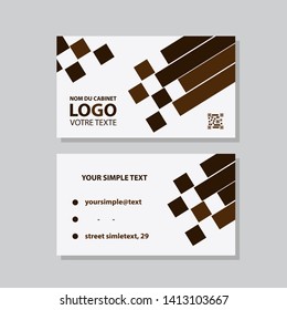 Vector modern creative and clean business card template. Flat design