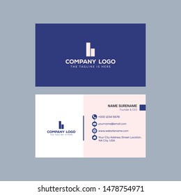Vector modern creative and clean business card