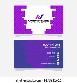 Vector modern creative and clean business card template. Trendy gradient shapes