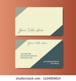 Vector Modern Creative and Clean Business Card Template