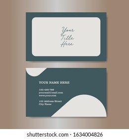 Vector Modern Creative and Clean Business Card Template