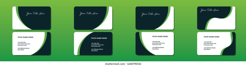 Vector Modern Creative and Clean Business Card Template. bundle pack
