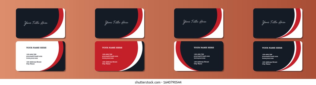 Vector Modern Creative and Clean Business Card Template. bundle pack