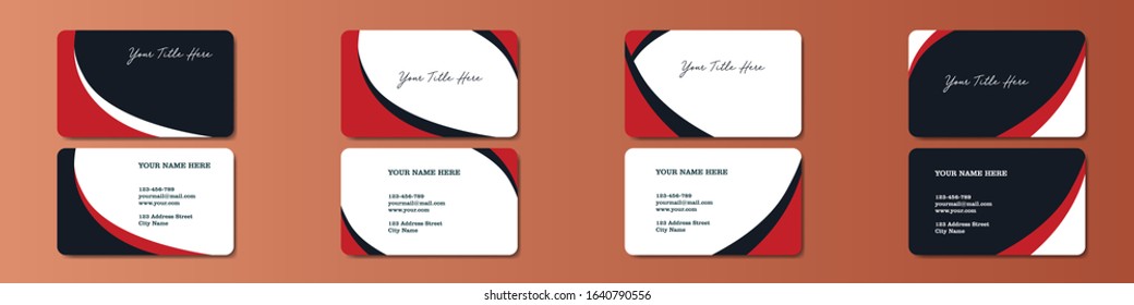 Vector Modern Creative and Clean Business Card Template. bundle pack