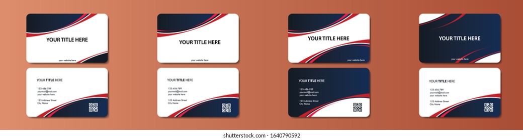 Vector Modern Creative and Clean Business Card Template. bundle pack