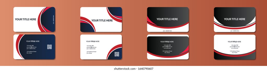 Vector Modern Creative and Clean Business Card Template. bundle pack