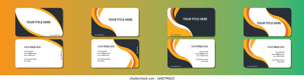 Vector Modern Creative and Clean Business Card Template. bundle pack
