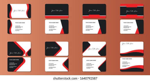 Vector Modern Creative and Clean Business Card Template Design bundle pack