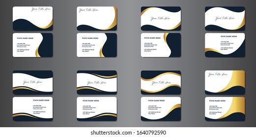 Vector Modern Creative and Clean Business Card Template Design bundle pack