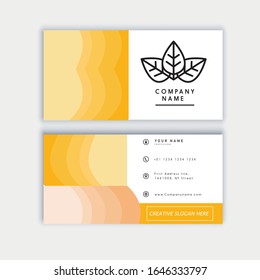 Vector modern creative and clean business card template. Flat design EPS 10