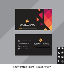 Plantilla de tarjeta profesional moderna, creativa y limpiaTarjeta profesional ( tarjeta de visita )