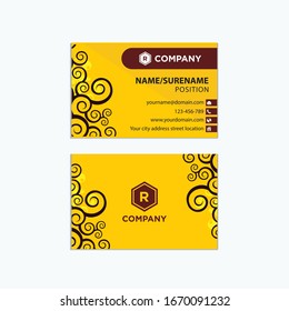 Vector Modern Creative and Clean Business Card Template,Flat design, vector abstract creative geometric background.