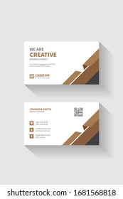 Plantilla de tarjeta profesional moderna, creativa y limpia para personal y comercial