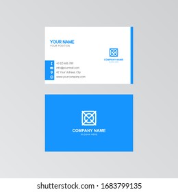 Vector modern creative and clean business card template. Flat design