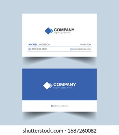 Vector Modern Creative and Clean Business Card Template, Name card for all business, minimal design, technology background.