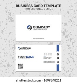 Plantilla de tarjeta profesional moderna, creativa y limpia