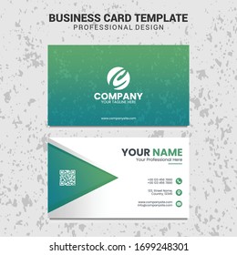 Plantilla de tarjeta profesional moderna, creativa y limpia