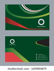 Plantilla de tarjeta profesional moderna, creativa y limpia