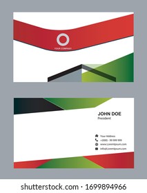 Plantilla de tarjeta profesional moderna, creativa y limpia