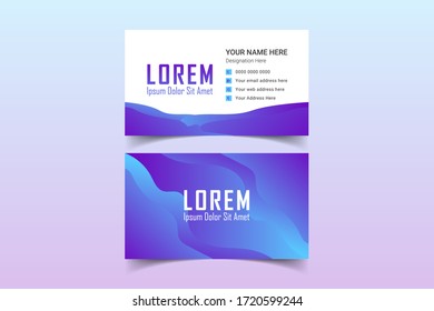 Vector Modern Creative and Clean Business Card Template, professional creative dark business card, luxury style business card purple, purple sky, colors template, abstract creative business card