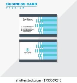 Vector modern creative and clean business card template. Flat design for business.