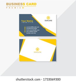 Vector modern creative and clean business card template. Flat design for business.