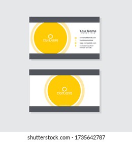 Plantilla de tarjeta profesional moderna, creativa y limpia. Diseño plano para los negocios.